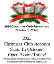 Christmas Club Accounts